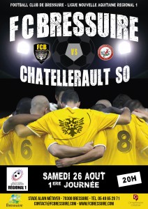 FOOTBALL CLUB BRESSUIRAIS AFFICHE MATCH 2018 - 2017070096 DEF3