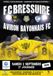 FOOTBALL CLUB BRESSUIRAIS AFFICHE MATCH 2018 - 2017070096 DEF2