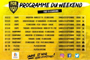 PROGRAMME FOOT A 8