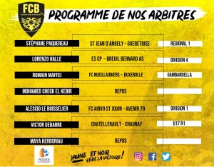 PROGRAMME FOOT ARBITRE