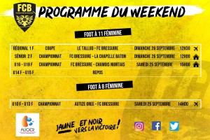 PROGRAMME FOOT FEMININE