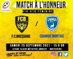 SAMEDI 25 SEPTEMBRE MATCH A L'HONNEUR U16 U18