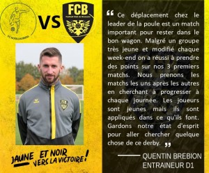 MOT DU COACH QUENTIN BREBION