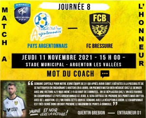 Mot du coach D1 + Match a l'honneur