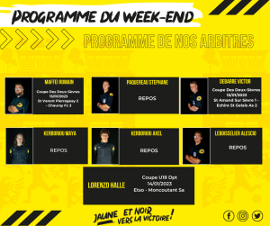 Programme du week-end