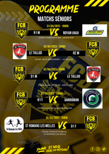 SENIOR programme du week-end(1)